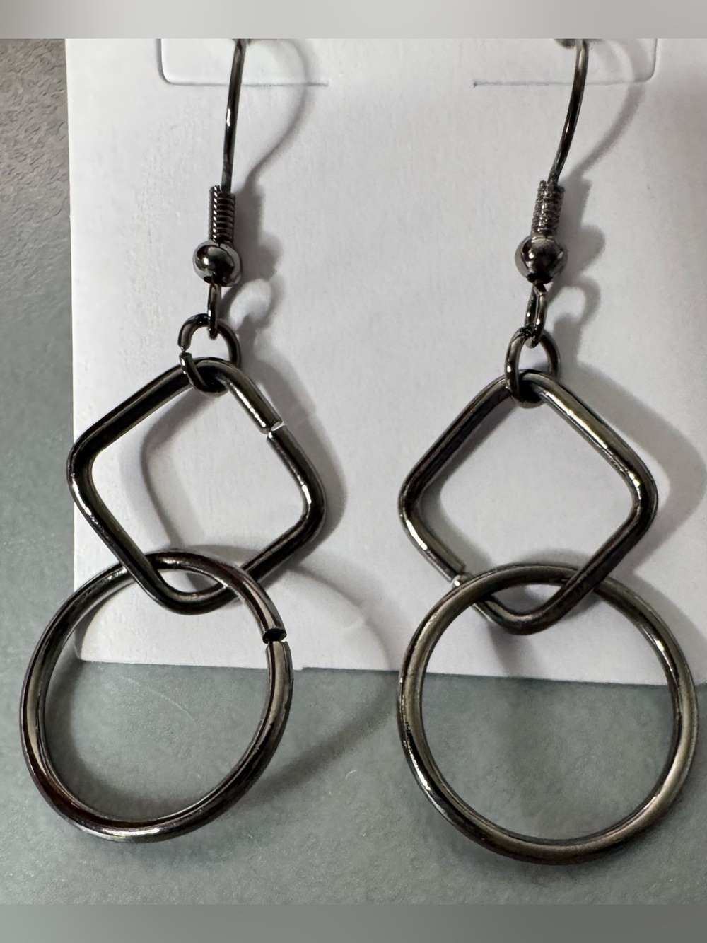 Silver-Tone Geometric Drop Earrings - Women Jewelry dangle